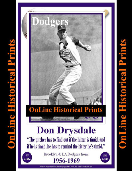 Don Drysdale -Famous Quote Below