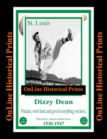Dizzy Dean -Famous Quote Below