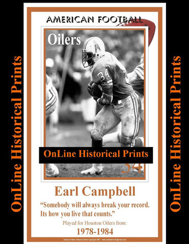 Earl Campbell -Brown Collection